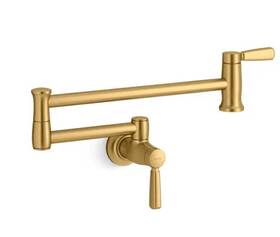 K-35744-2mb Kohler Traditional Wall Mounted Pot Filler Faucet Moderne Brass New