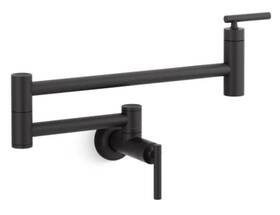 K-35745-bl Kohler Purist Wall Mounted Kitchen Pot Filler Faucet Matte Black New