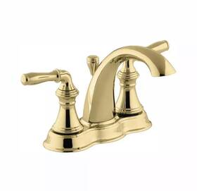 K-393-n4-pb Kohler Centerset Bathroom Faucets 4 Inch 2-handle Mid-arc Polished Brass