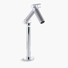 K-6268-c11-cp Kohler Karbon Articulating Bar Sink Faucet W 6 Inch Spout In Silver