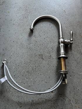 K-99262-vs Kohler Artifacts 2-hole Kitchen Sink Faucet - Vibrant Stainless Steel