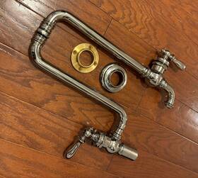 K-99270-cp Kohler Artifacts Wall Mount Pot Filler Kitchen Fixture Faucet Read