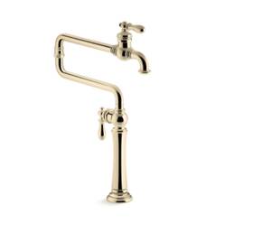 K-99271-af Kohler Artifacts Deck Island Mounted Pot Filler Faucet French Gold