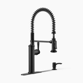 K-r10651-sd-bl Kohler Sous Semi-professional Kitchen Sink Faucet With Soap/lotion Dispenser K-r10651