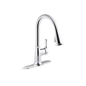 K-r21415-cp Kohler Single-handle Pull-down Sprayer Kitchen Faucet In Polished Chrome 1.5-gpm