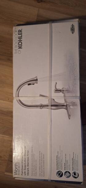 K-r22153-sd-vs Kohler Kitchen Faucet With Soap Dispenser - Vibrant Stainless K