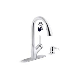 K-r22898-sd-cp Kohler Setra 1-handle Touchless Pull-down Sprayer Kitchen Faucet Polished Chrome