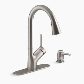 K-r22898-sd-vs Kohler Setra Single-handle Pull-down Kitchen Faucet Tap - Vibrant