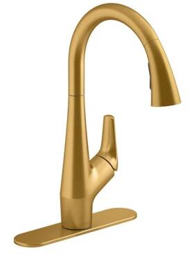 K-r22899-sd-vs Kohler Lir Pulldown Kitchen Faucet Sensor Gold Activation Touchless New Open Bo