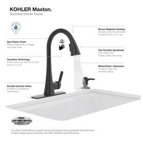Kohler K-r26281-sd-bl R26281-sd-bl Maxton Touchless Pull-down Kitchen Faucet With Soap Dispenser