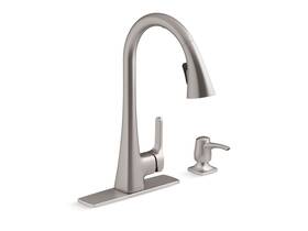 K-r26281-sd-vs Kohler R26281-sd-vs Maxton Touchless Pull-down Kitchen Faucet With Soap/lotio