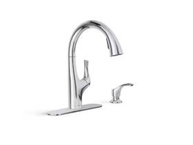 K-r27141-sd-cp Kohler Avi Single-handle Pull Out Sprayer Kitchen Faucet In Polished Chrome-used