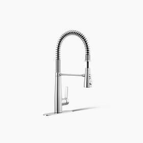K-r33911-cp Kohler R33911-cp Vind Semi-professional Pull-down Kitchen Sink Faucet Chrome