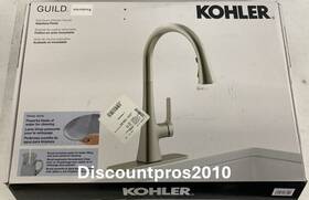 K-r33912-vs Kohler K-r33912-bl Guild Pull-down Kitchen Sink Faucet Stainless