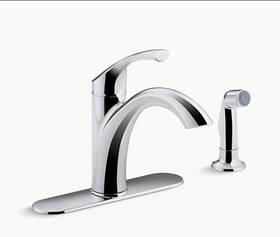 K-r72508-cp Kohler Mistos R72508-cp Standard Kitchen Faucet With Side Sprayer Polished Chrome