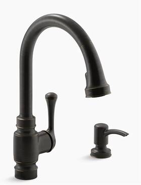 K-r72512-sd-2bz Kohler Carmichael Kitchen Sink Faucet Oil-rubbed Bronze