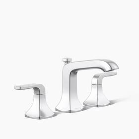 R76216-4d-cp-ab Kohler K-r76216-4d-cp Widespread 2-handle Bathroom Faucet In Polished Chrome