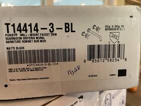K-t14414-3-bl Kohler Purist 1.2 Gpm Wall Mounted Widespread Bathroom Faucet T14414-3-bl