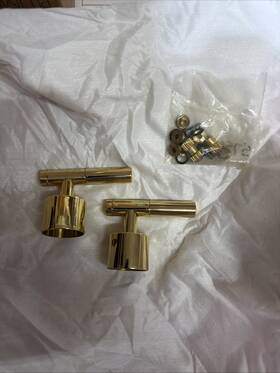 K-t14429-4-2mb Kohler Taboret Lever Handles For Cc Base Faucets Polished Brass New 16070-4-pb