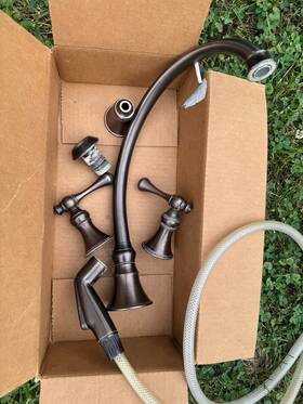 K-16109-4a-bv Kohler K16109 Used/parts Revival Brushed Bronze Kitchen Sink Faucet