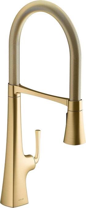 K-22060-2mb Kohler K220602mb Graze Kitchen Sink Faucet Vibrant Brushed Moderne Brass