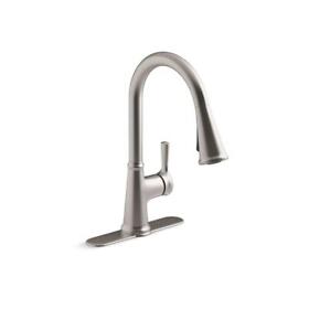 K-r21415-vs Kohler Kitchen Faucet Single-handle Pull-down Sprayer Vibrant Stainless Mount
