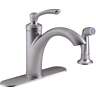R29669-vs Kohler Linwood Single Handle Lever Kitchen Faucet With Side Spray Stainless