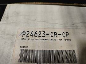 P24623-cr-cp Kohler P24623 Kallista Bellis Volume Control Valve Trim Cross Handle Polished