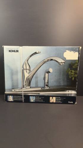 Kohler R10412-n-cp Forte Kitchen Faucet Polished Chrome Nos Sealed