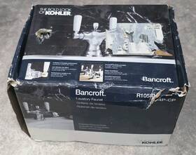 R10580-4p-cp Kohler Bancroft Single Hole Bathroom Faucet Chrome Damaged Read Description