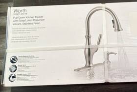 R11921-sd-vs Kohler Worth Vibrant Stainless Pull-down Kitchen Faucet Soap Dispenser
