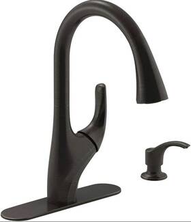 R18594-sd-2bz Kohler Trielle Kitchen Faucet Oil Rubbed Bronze Pull Down Sprayer