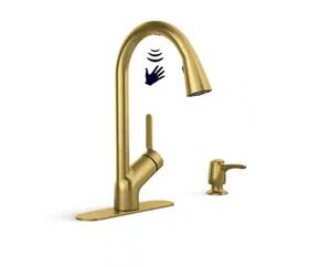 R22897-sd-2mb Kohler Setra Single-handle Pull-down Sprayer Kitchen Faucet- Brass