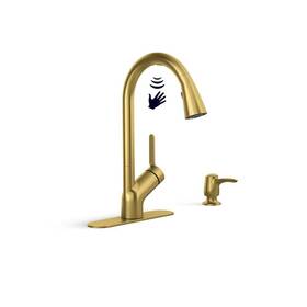 R22898-sd-2mb Kohler Setra Single-handle Touchless Pull-down Sprayer Kitchen Faucet In Vibrant