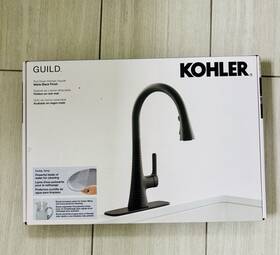 Kohler R22959-sd-vs Guild Pull-down High Arc Kitchen Faucet Matte Black Single-hole