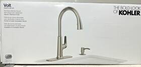 R26573-sd-vs Kohler R26573-sd-cp Volt Pull Down Kitchen Faucet With Lotion Dispenser