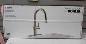 R30935-vs Kohler Clarus Single Handle Pull Down Sprayer Kitchen Faucet