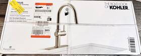 R30936-vs Kohler Clarus Touchless Pull Down Sprayer Kitchen Faucet In Vibrant Stainless