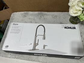 R33400-sd-vs Kohler Albany Semi-professional Kitchen Faucet Vibrant Stainless