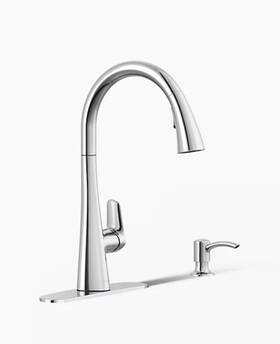 R33444-sd-cp Kohler Anessia Polished Chrome 1 Handle Pull-down Kitchen Faucet