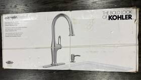 R33446-sd-vs Kohler New Hamelin Pull-down Kitchen Faucet - Vibrant Stainless