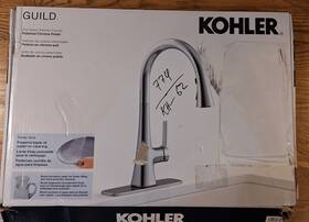R33912-cp Kohler Guild Pull-down Kitchen Faucet Polished Chrome Finish Open