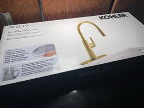 R34619-2mb Kohler Revolv Pull-down Kitchen Faucet Modern Brass Finish
