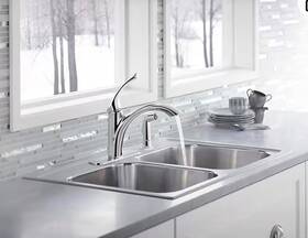 R72508-cp Kohler Mistos R72508 -cp Single Handle Kitchen Faucet With Side Sprayer Chrome P
