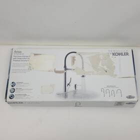 K-r77764-sd-cp Kohler R7764-sd-cp Arise Luxury Articulating Pull Down Kitchen Faucet
