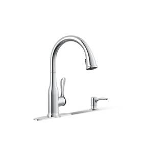 K-rec23863-sd-cp Kohler Rec23863-sd-cp Motif Kitchen Faucet With Pull Down Sprayer And Soap Dispenser