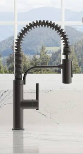 Rec37712-bl Kohler Provo Semi-professional Pull-down Kitchen Faucet Black Finish New