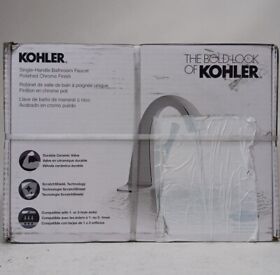 1pr21186-4d-cp-aa Kohler Single Handle Bathroom Faucet Vibrant Brushed Chrome Finish New