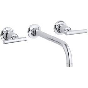 K-t14414-4-cp Kohler T144144cp Purist Wall Mount Bathroom Faucet - Less Drain Assembly