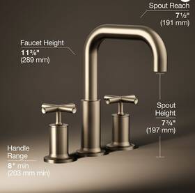 T14428-3-bv Kohler Purist Deck-mount Tub Faucet Trim Vibrant Brushed Bronze